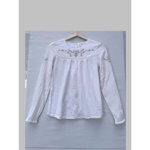 sfera botton back emroidered girl blouse size 13-14